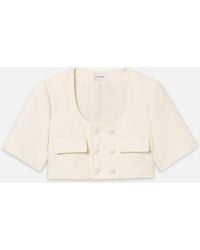 FRAME - The Tweed Cropped Jacket - Lyst