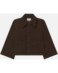 FRAME - The Wool Mini Swing Jacket - Lyst