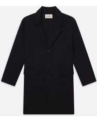 FRAME - Double Face Wool Overcoat - Lyst