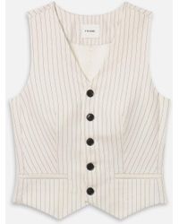 FRAME - The Pinstripe Avenue Vest - Lyst