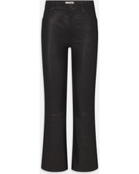 FRAME - The Leather Reboot Crop - Lyst