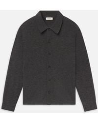 FRAME - Boiled Wool Shirt Sweater - Lyst