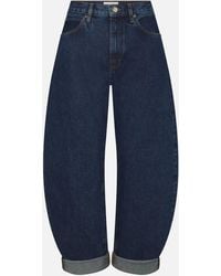 FRAME - High Waist Round Leg Jeans - Lyst