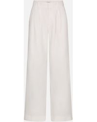 FRAME - The Linen Trouser - Lyst