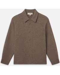 FRAME - Long Sleeve Shirt Sweater - Lyst