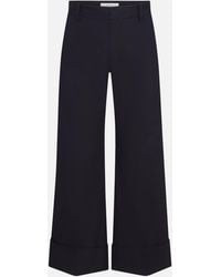 FRAME - The Cuffed Slim Palazzo Trouser - Lyst
