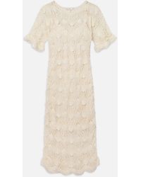 FRAME - Beaded Crochet Dress - Lyst