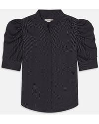 FRAME - The Polka Dot Gillian Top - Lyst