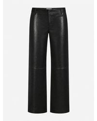 FRAME - The Leather Low Trouser - Lyst
