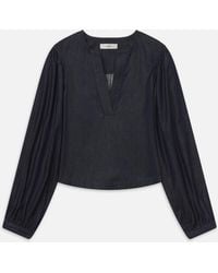 FRAME - The Off Duty Long Sleeve Popover - Lyst
