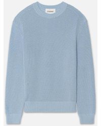 FRAME - Cotton Blend Sweater - Lyst