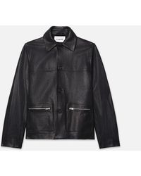 FRAME - Utility Leather Jacket - Lyst