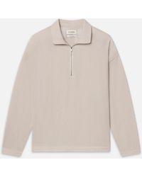 FRAME - Half Zip Overshirt Jacket - Lyst