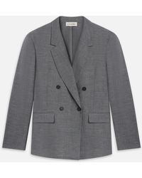 FRAME - Unlined Double Breasted Blazer - Lyst