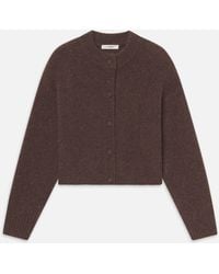 FRAME - The Cashmere Fleck Cardi - Lyst