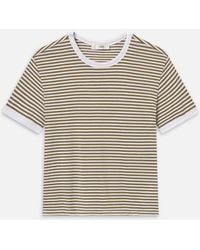 FRAME - The Ringer Baby Tee - Lyst