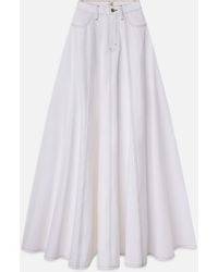 FRAME - The Denim Ball Skirt - Lyst