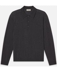 FRAME - Superfine Polo Sweater - Lyst