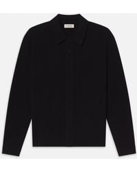FRAME - Cashmere Shirt Sweater - Lyst