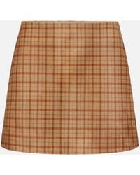FRAME - The Pony Hair Mini Skirt - Lyst