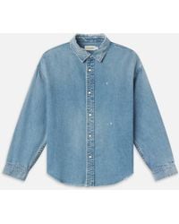 FRAME - Relaxed Denim Shirt - Lyst