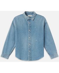 FRAME - Relaxed Denim Shirt - Lyst