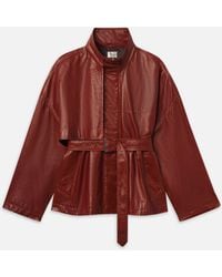 FRAME - The Paper Leather Trench - Lyst