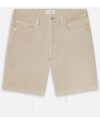 FRAME - Relaxed Short Raw Hem - Lyst