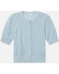 FRAME - The Delicate Cashmere Cardi - Lyst