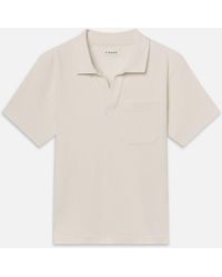 FRAME - Textured Polo - Lyst