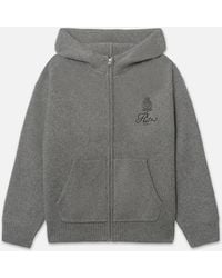 FRAME - Ritz Cashmere Full Zip Hoodie - Lyst