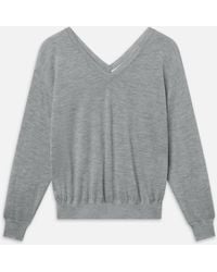 FRAME - The Cashmere V Neck Sweater - Lyst
