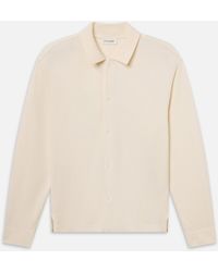 FRAME - Button Down Pique Shirt - Lyst