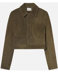 FRAME - The Small Suede Jacket - Lyst