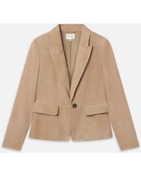 FRAME - The Suede Sleek Blazer - Lyst