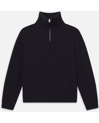 FRAME - Half Zip Sweater - Lyst