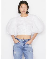 frame puff sleeve top