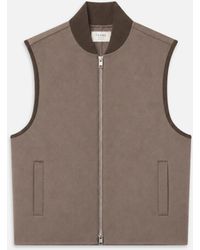 FRAME - The Equestrian Double Face Wool Vest - Lyst