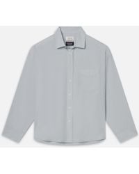 FRAME - The Society Archive Classic Blue Shirt - Lyst