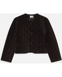 FRAME - The Equestrian Velvet Jacket - Lyst