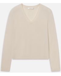 FRAME - The Everyday Cashmere V Neck - Lyst