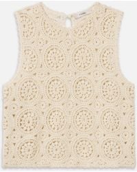 FRAME - The Crochet Tank - Lyst