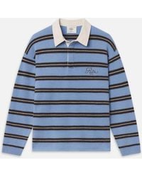 FRAME - The Ritz Brushed Cashmere Rugby Sweater - Lyst