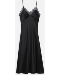 FRAME - The Silk Lace Slip Dress - Lyst