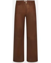 FRAME - Le Slim Palazzo Modernist Pocket Leather - Lyst