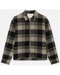 FRAME - Spring Plaid Zip Shirt Jacket - Lyst
