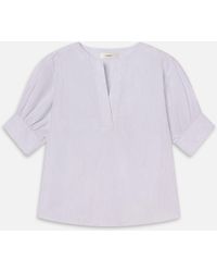 FRAME - The V-neck Popover - Lyst