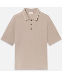 FRAME - Light Pique Polo - Lyst