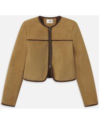 FRAME - The Equestrian Shearling Jacket - Lyst