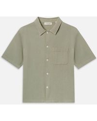 FRAME - Textured S/s Shirt - Lyst
